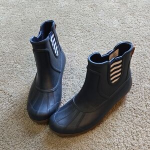 Sperry Blue Winter Rain Boots Slip-On Waterproof